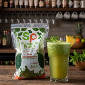 Pulpa de piña – hierbabuena